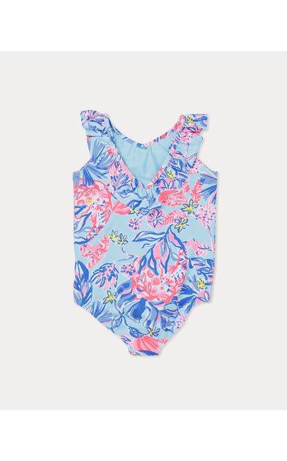 UPF50+ Janah Girls Swimsuit - Elephant Splash