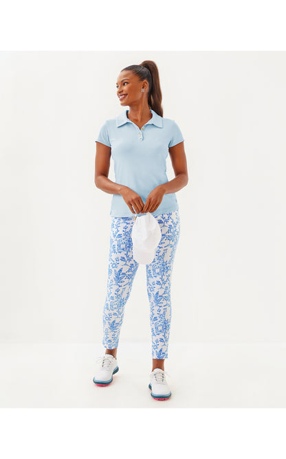 UPF50+ Frida Scallop Polo - Bluette