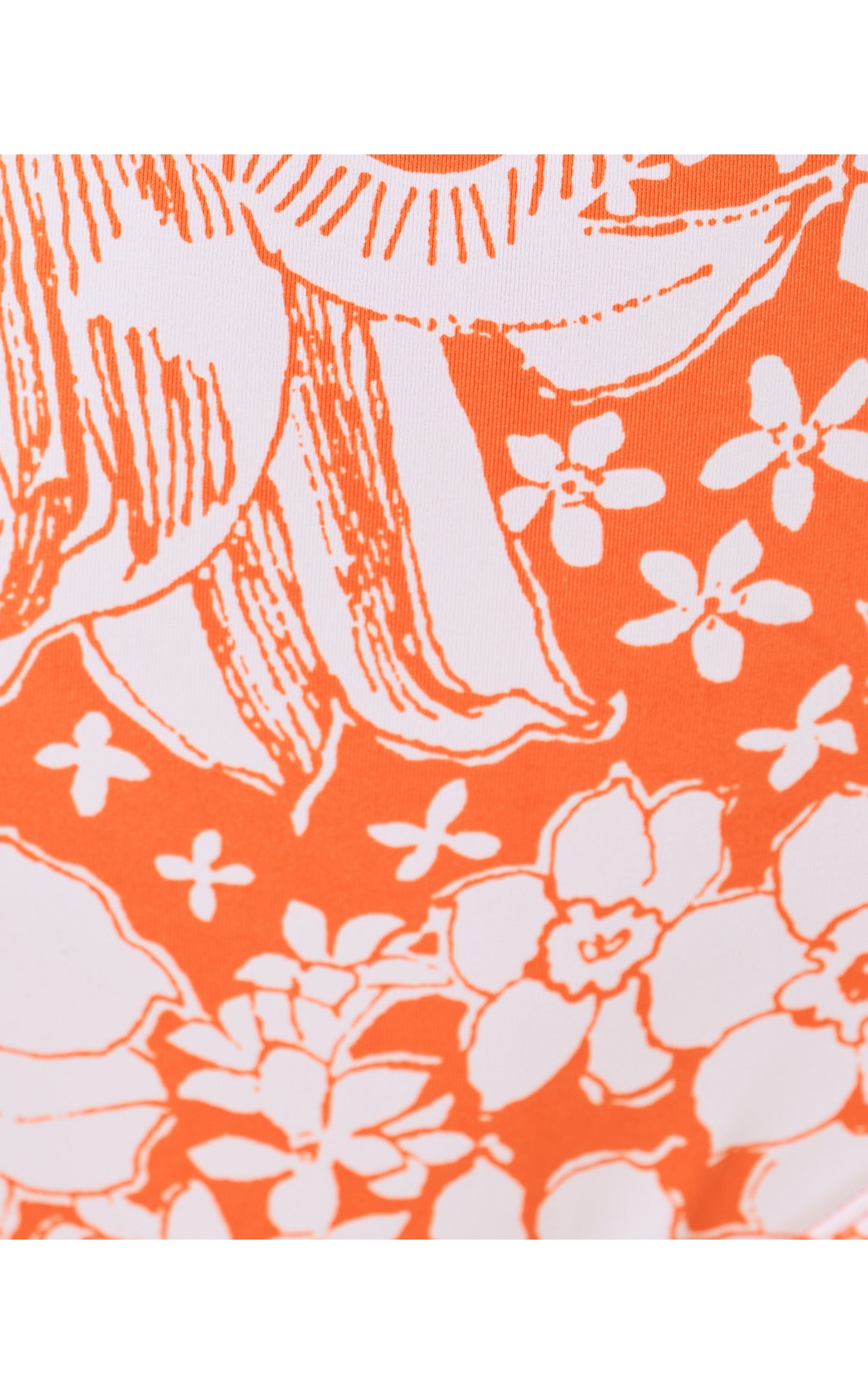 Ester One Piece - Sunset Orange Budding Romance Engineered One Piece
