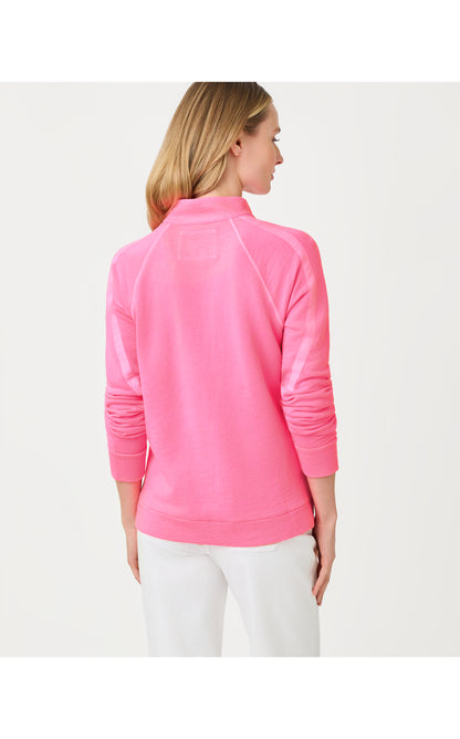 Ashlee Half-Zip Pullover -  Cherry Blossom Pink