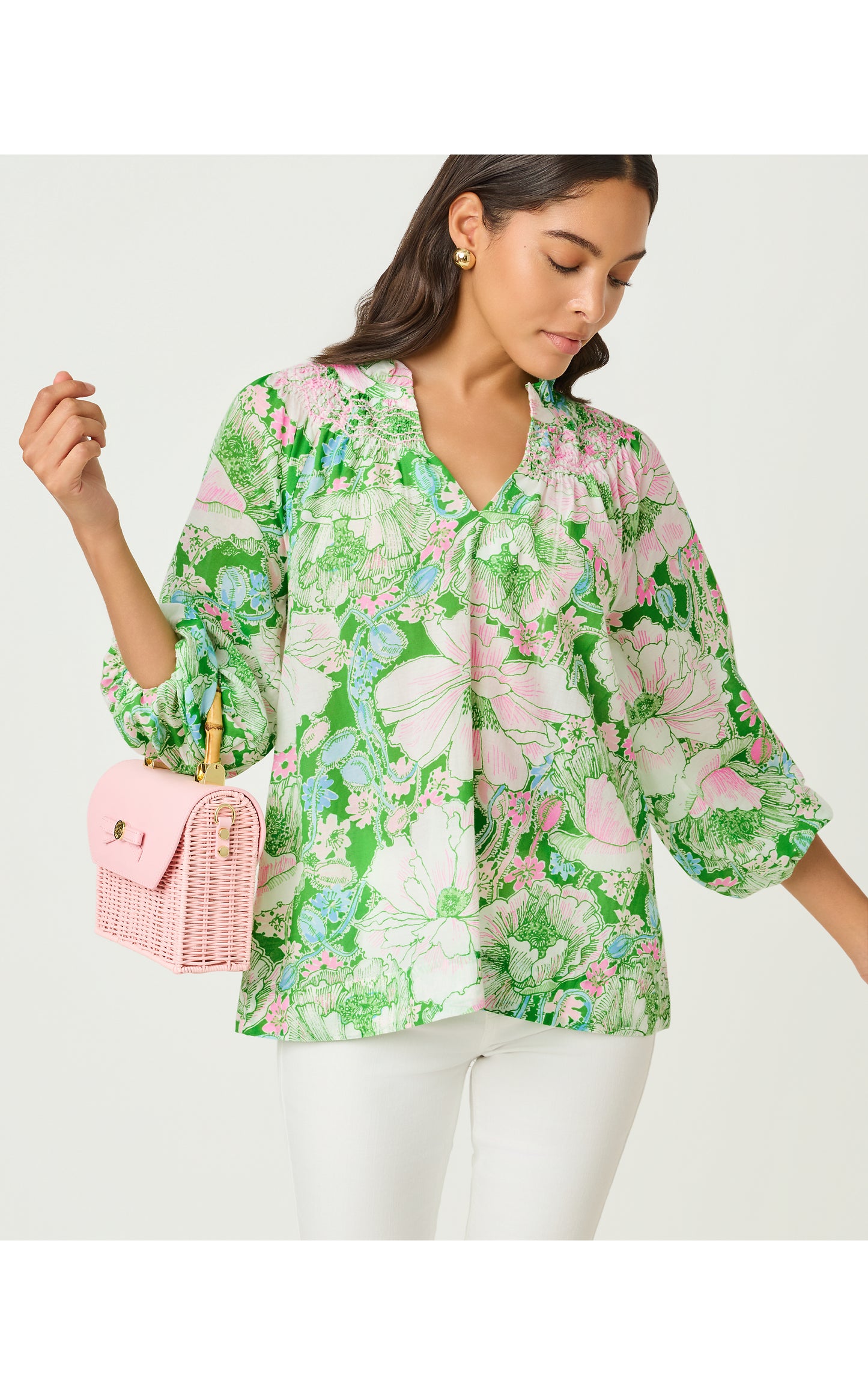 Lourdes Top - Putting Green Poppyland