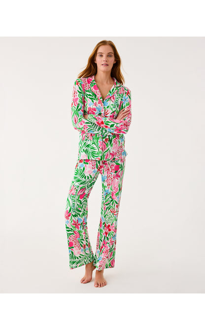 PJ Knit Pant - Multi Glowing Gardens