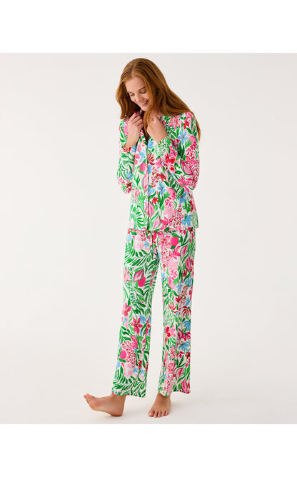 PJ Knit Pant - Multi Glowing Gardens