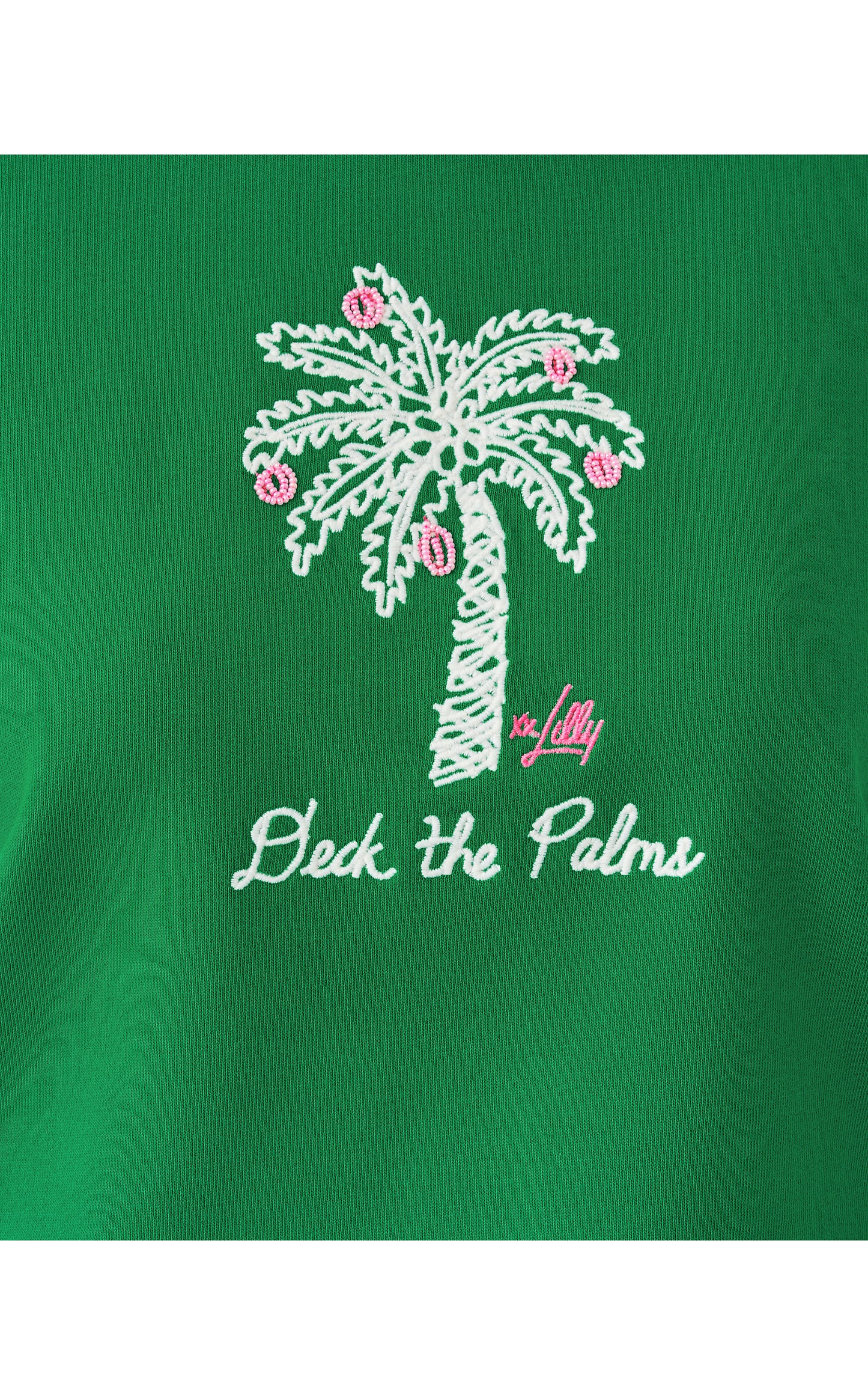 Ballad Cotton Sweatshirt - Multi Deck The Palms Embroidery