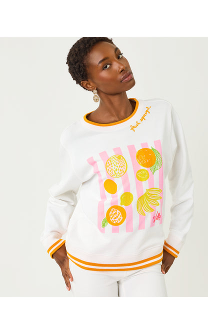 Ballad Long Sleeve Sweatshirt - Multi Fresh Squeezed Embroidery