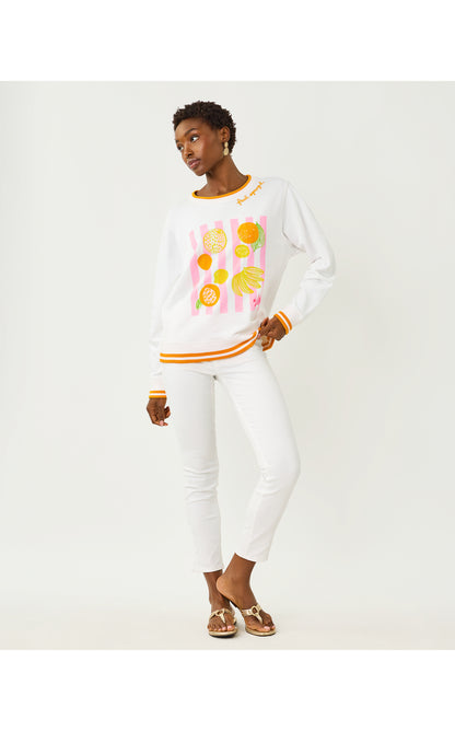 Ballad Long Sleeve Sweatshirt - Multi Fresh Squeezed Embroidery