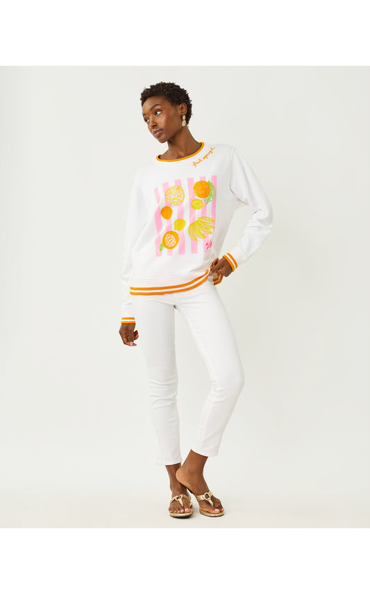 Ballad Long Sleeve Sweatshirt - Multi Fresh Squeezed Embroidery