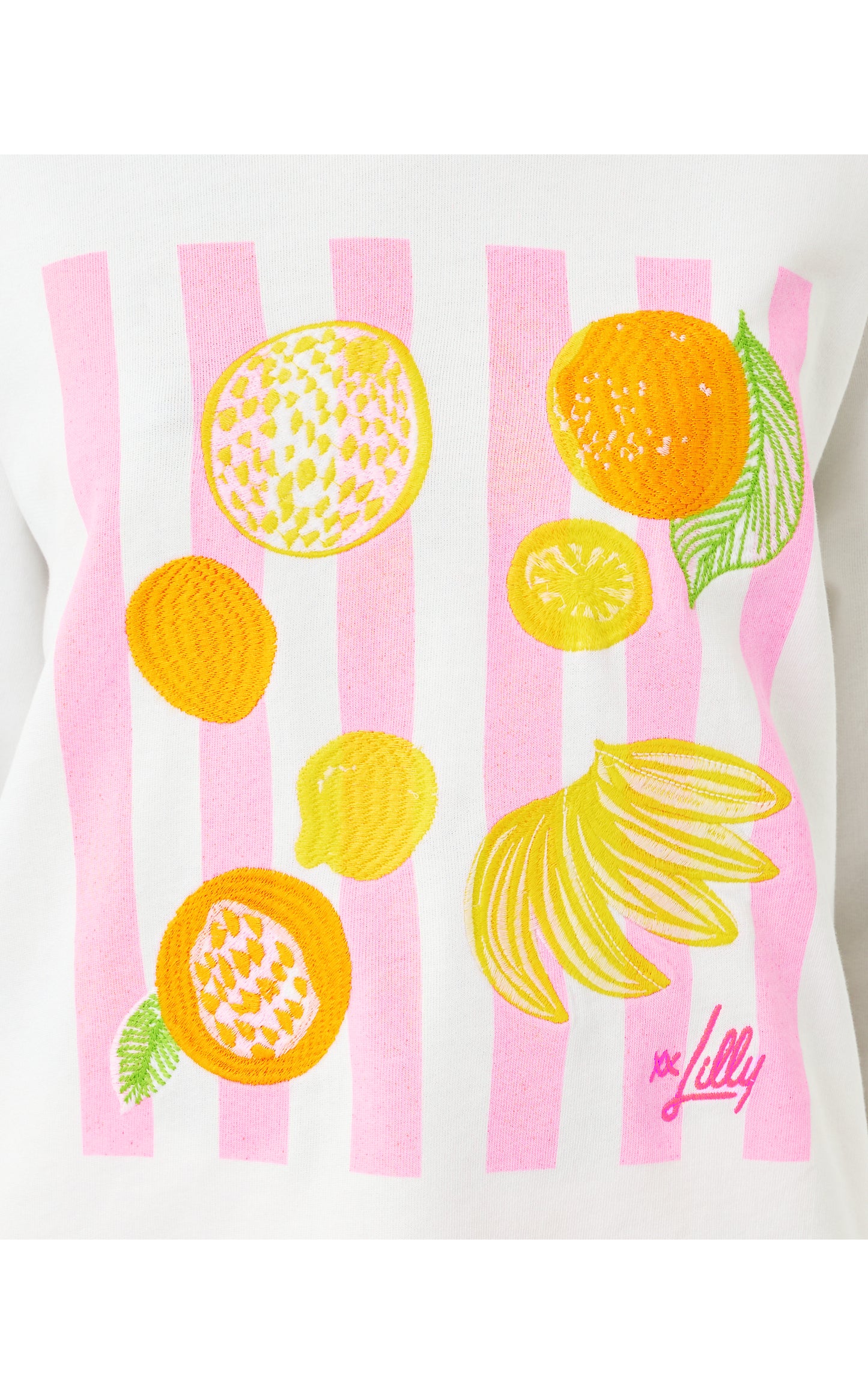 Ballad Long Sleeve Sweatshirt - Multi Fresh Squeezed Embroidery