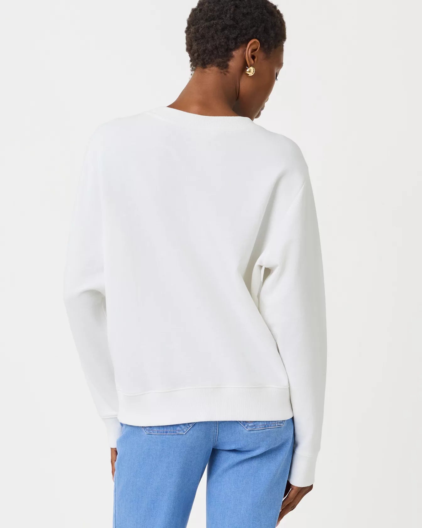 Ballad Cotton Sweatshirt - Resort White Hawaii Destination Graphic