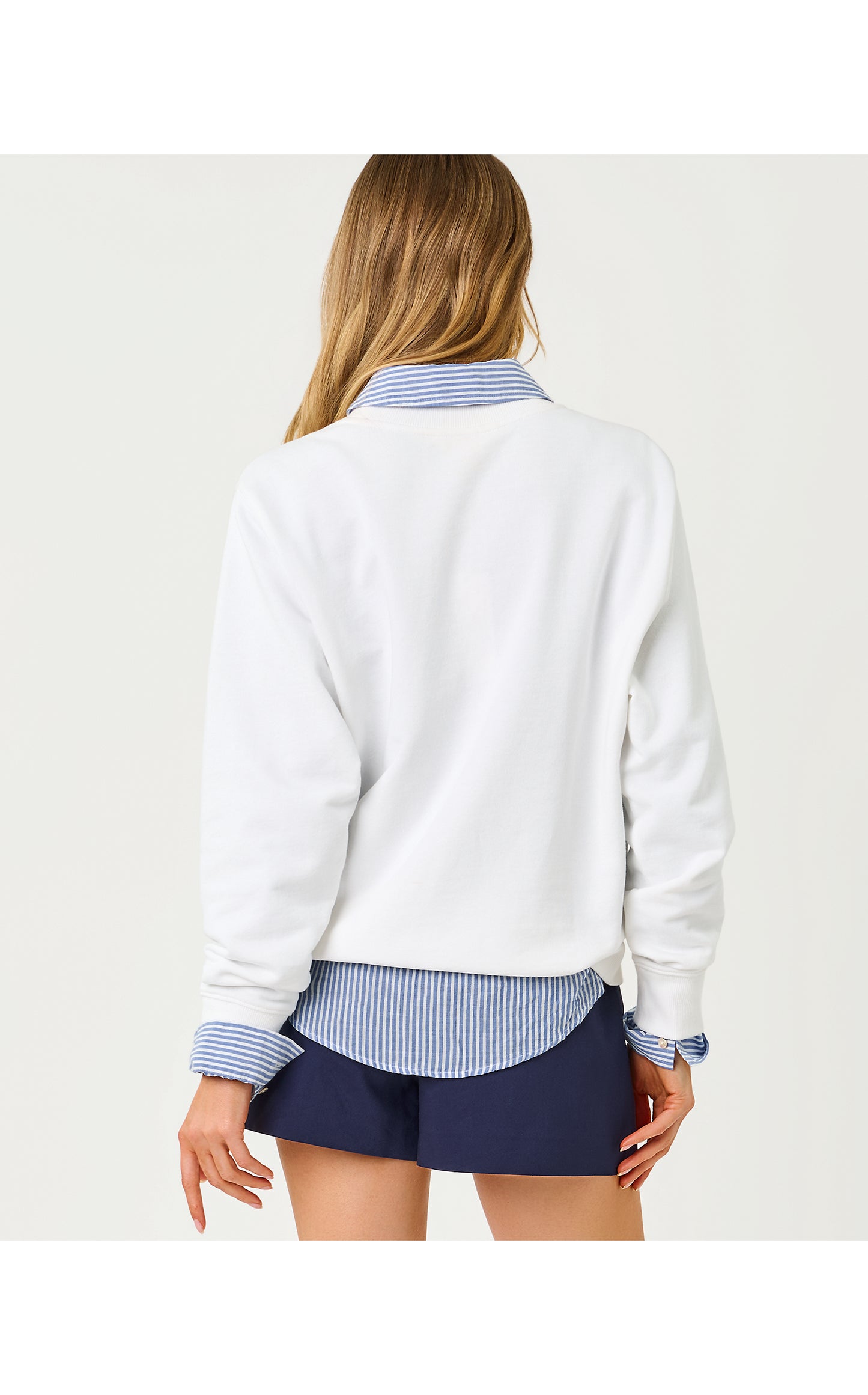 Ballad Cotton Sweatshirt - Resort White Nantucket Destination Graphic