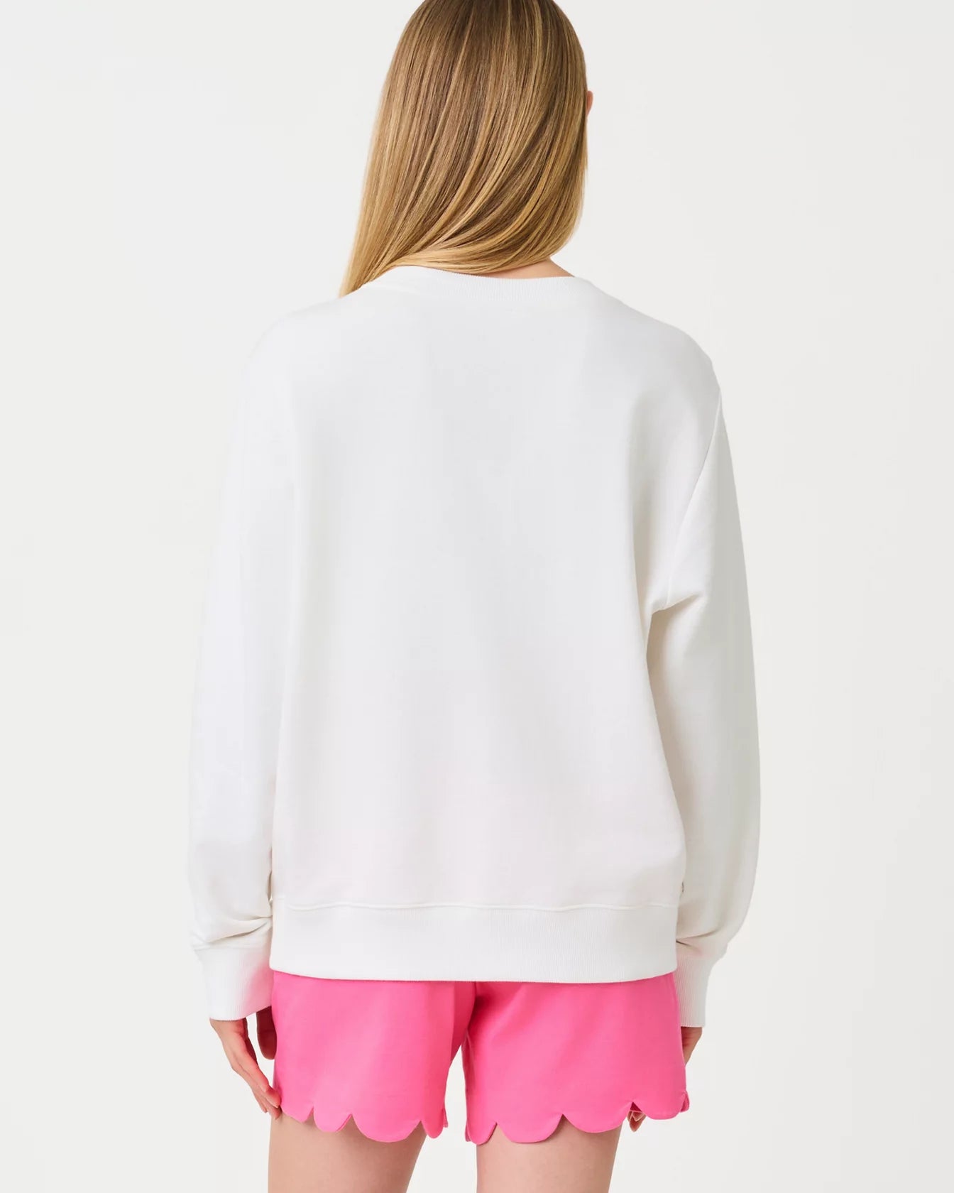 Ballad Cotton Sweatshirt - Resort White Palm Beach Destination Graphic