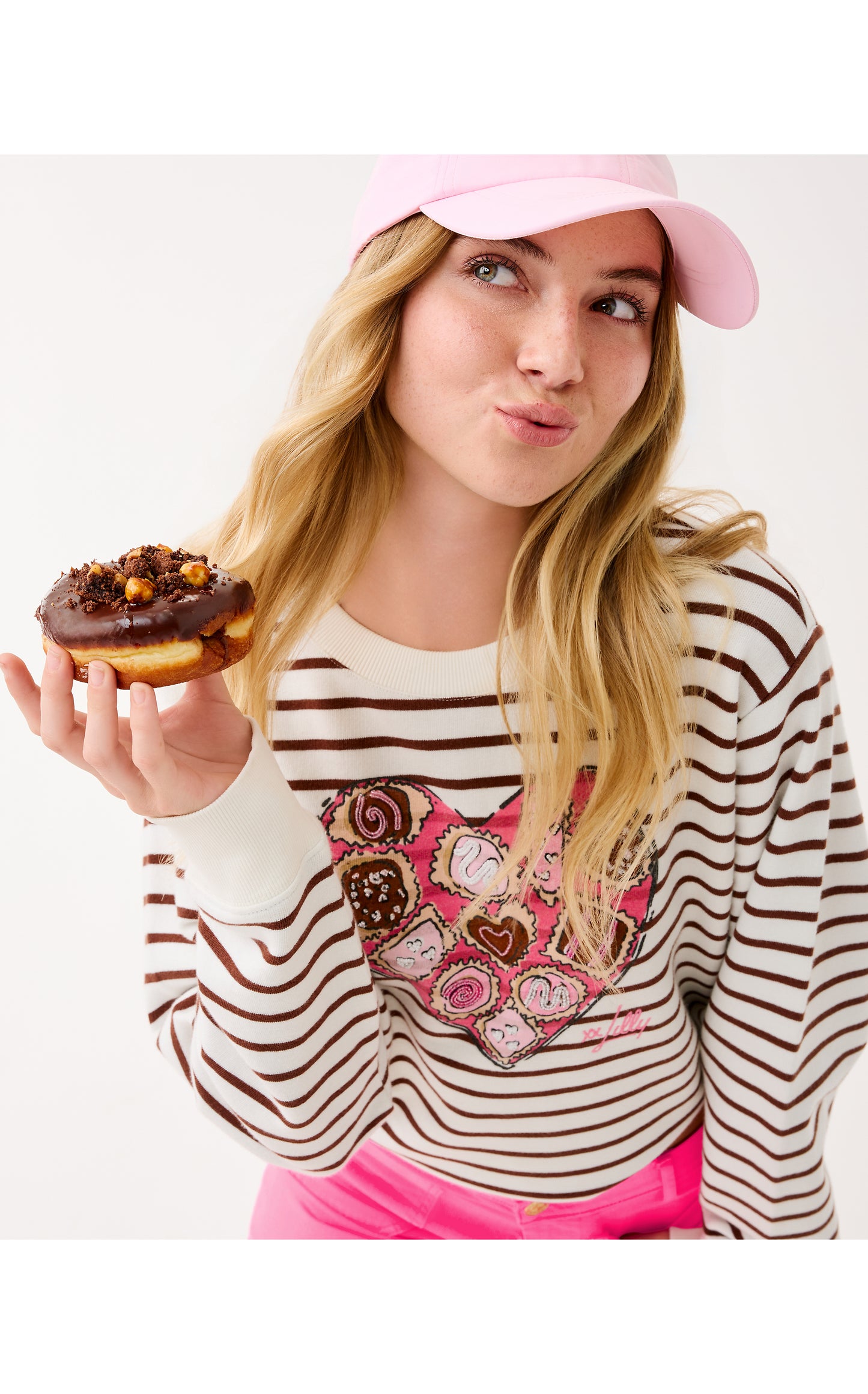 Ballad Long Sleeve Sweatshirt - French Roast Box Of Chocolates Embellishment