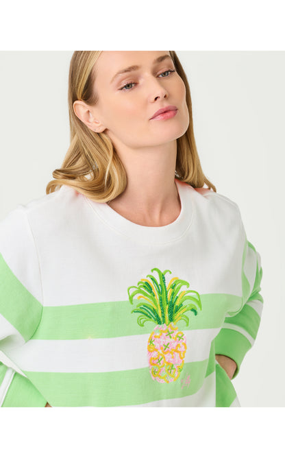 Ballad Long Sleeve Sweatshirt - Multi Pineapple Embellishment