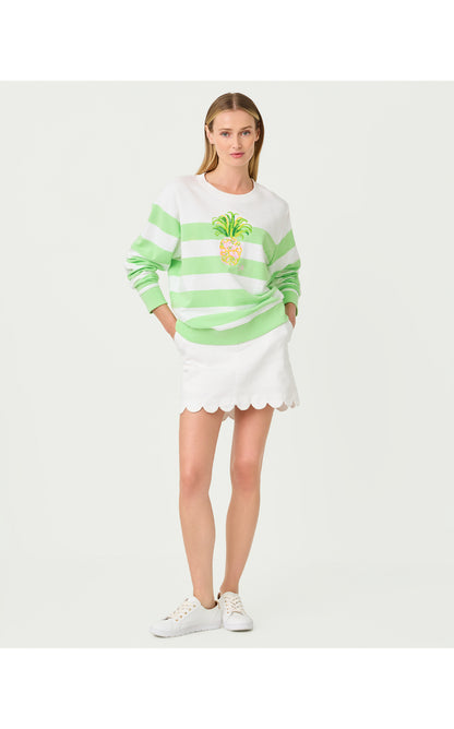 Ballad Long Sleeve Sweatshirt - Multi Pineapple Embellishment