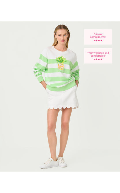 Ballad Long Sleeve Sweatshirt - Multi Pineapple Embellishment