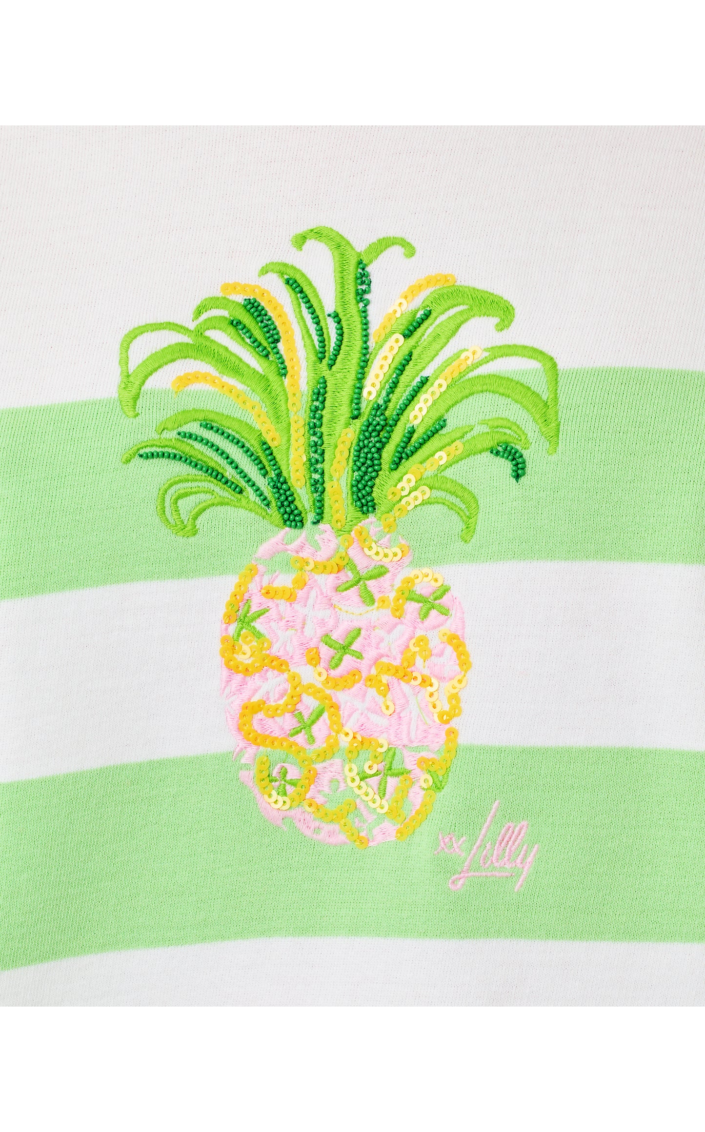 Ballad Long Sleeve Sweatshirt - Multi Pineapple Embellishment