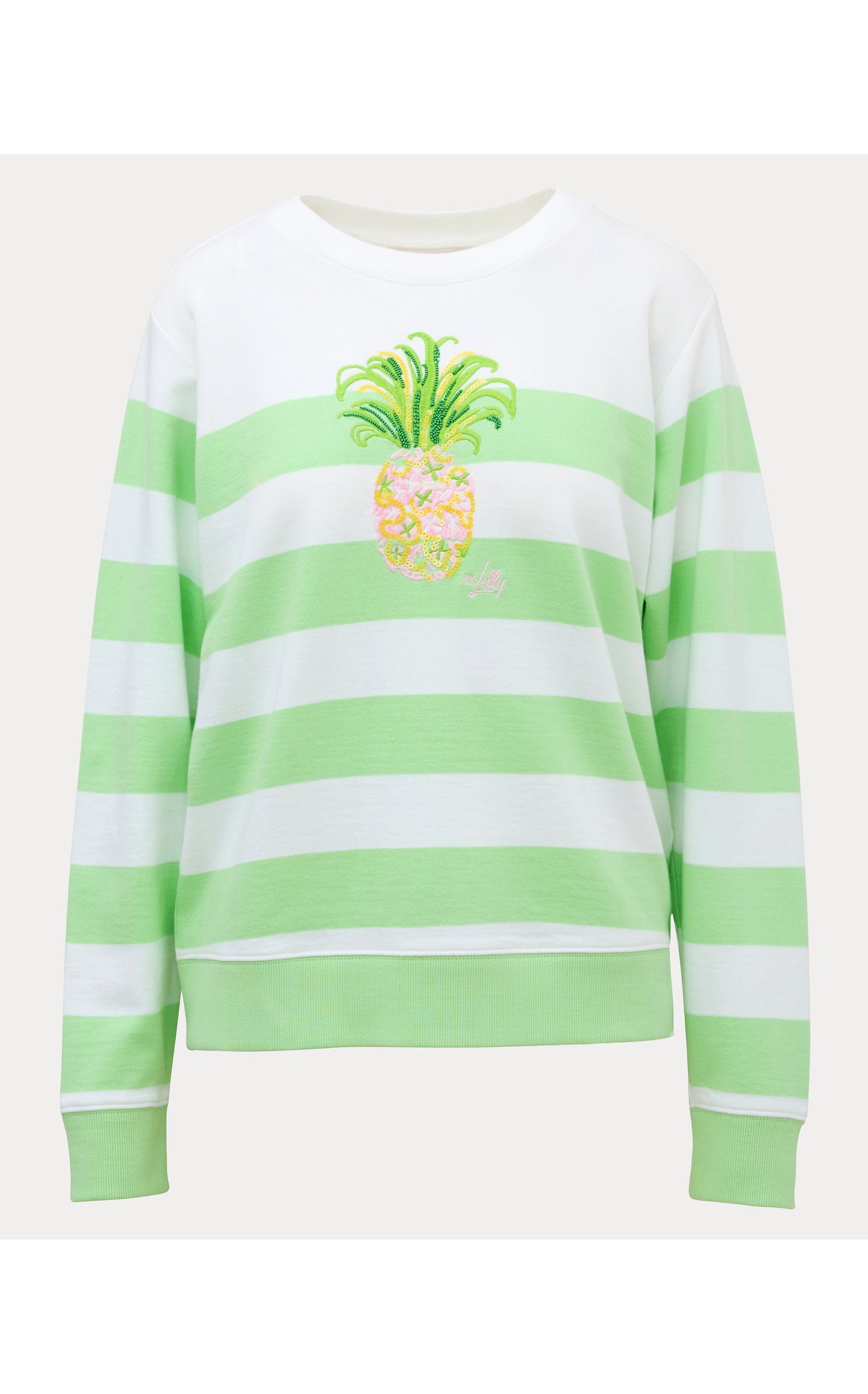 Ballad Long Sleeve Sweatshirt - Multi Pineapple Embellishment