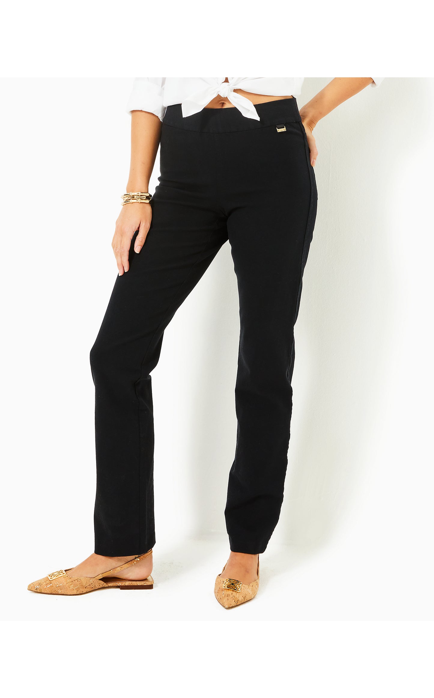 Declynn Bi-Stretch Slim Leg Pant - Noir