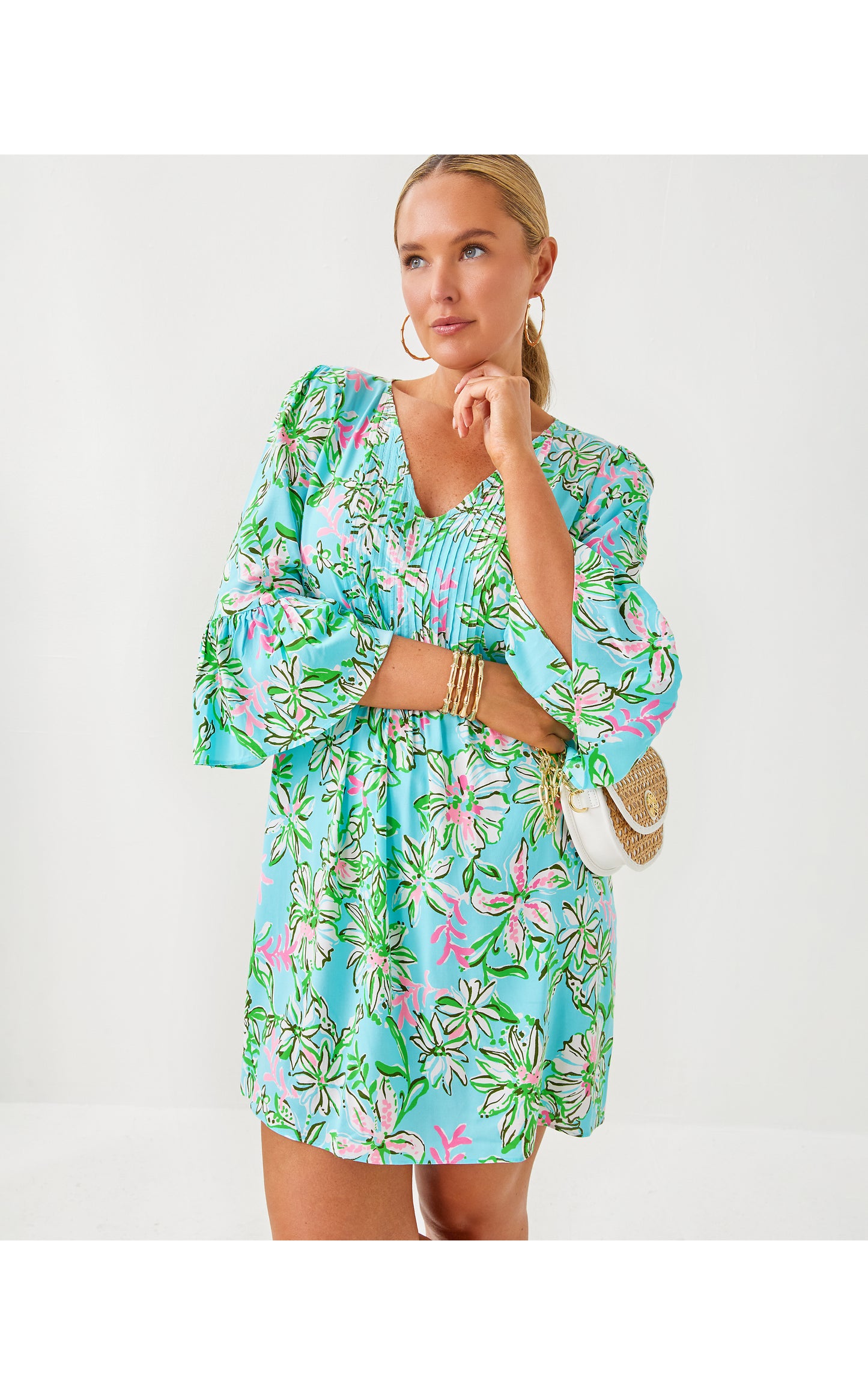 Danika 3/4 Sleeve Tunic Dress - Sun Of A Bun