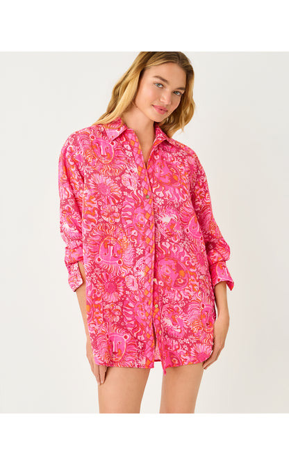 Kwitney Long-Sleeve Coverup - Paradise Punch Jims Stuff Engineered Coverup