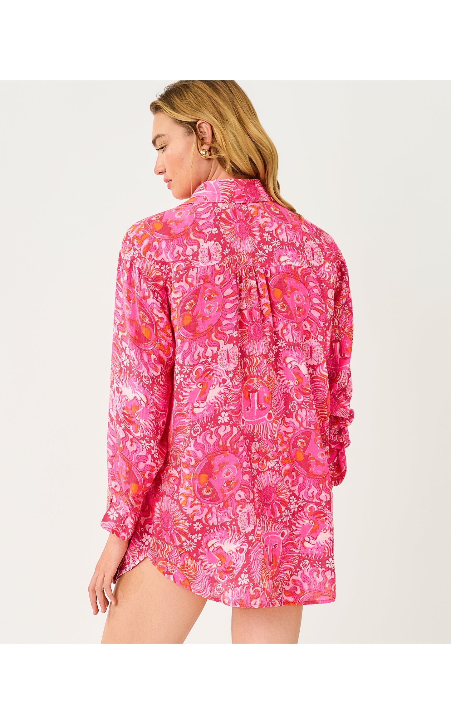 Kwitney Long-Sleeve Coverup - Paradise Punch Jims Stuff Engineered Coverup
