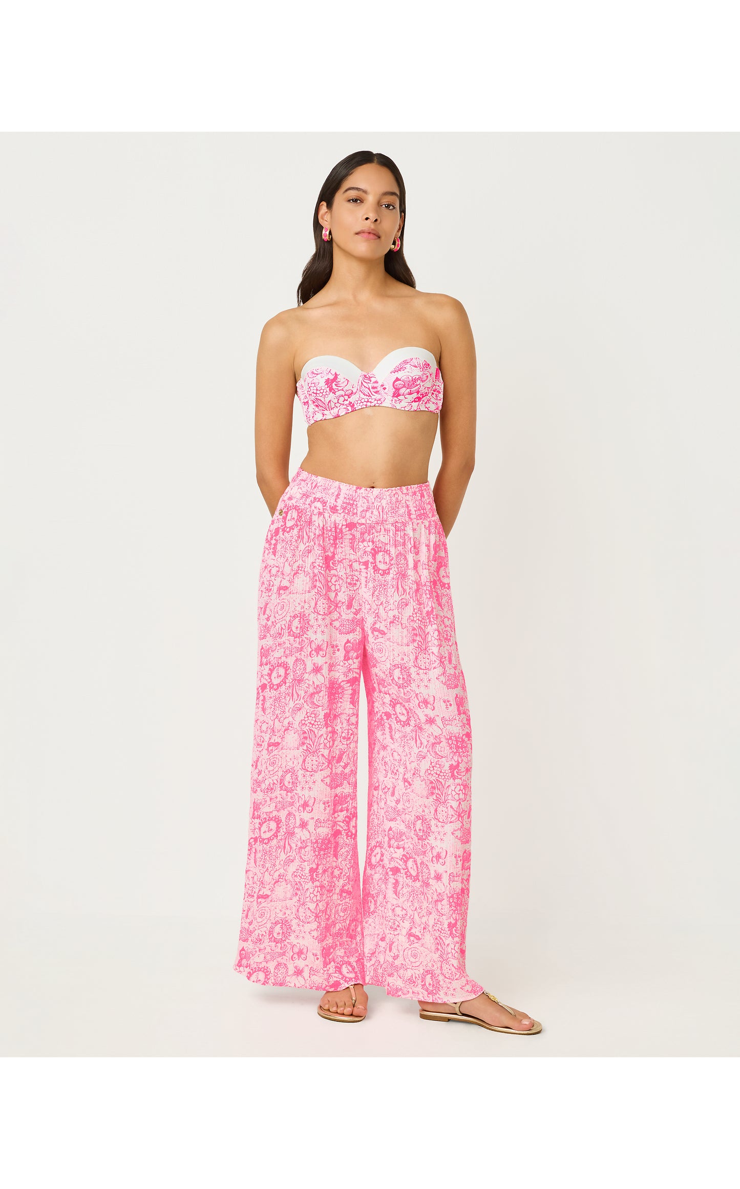 Enzo Pant Coverup - Cherry Blossom Pink Lil Fleur De Lilly