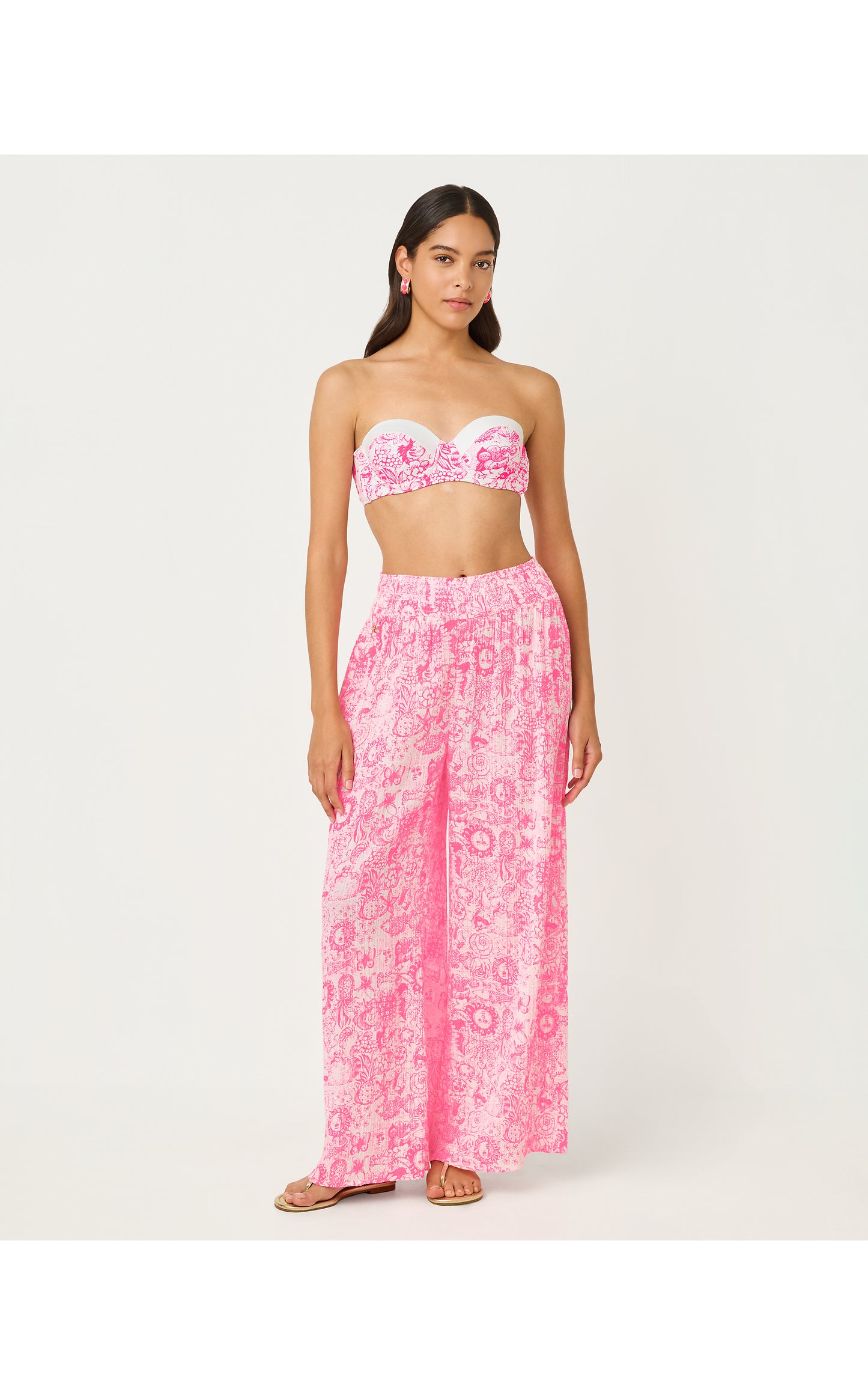 Enzo Pant Coverup - Cherry Blossom Pink Lil Fleur De Lilly