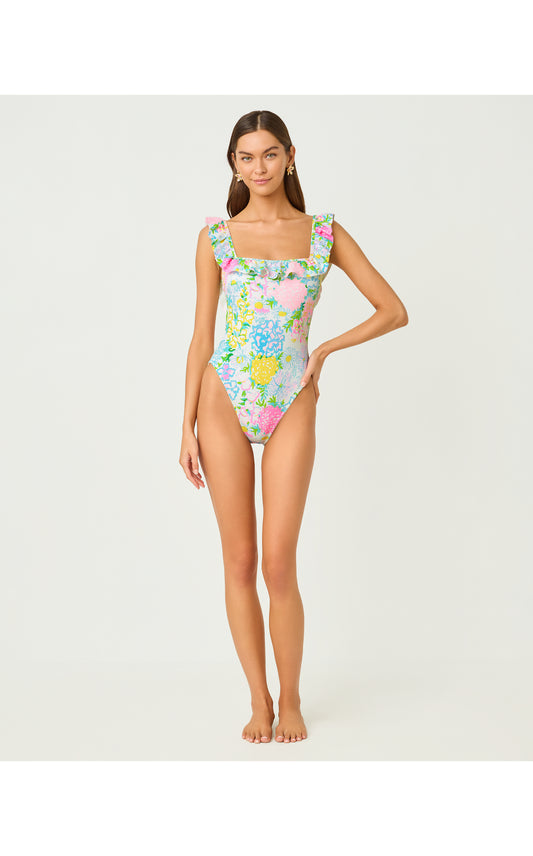 Aemma Ruffle One Piece - Multi Lilly Garden