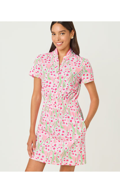 UPF50+ Love Active Dress - Conch Shell Pink Lil Sunny Daisies