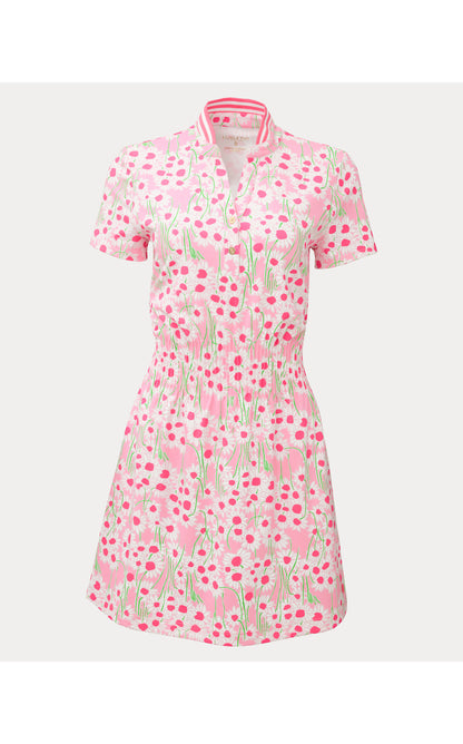UPF50+ Love Active Dress - Conch Shell Pink Lil Sunny Daisies