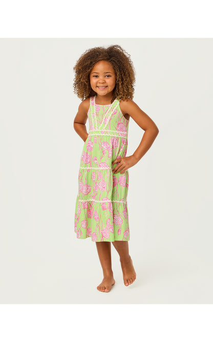 Mini Pollie Midi Dress - Pistachio Macaron Alina