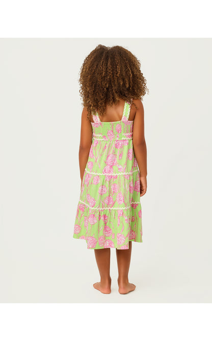 Mini Pollie Midi Dress - Pistachio Macaron Alina