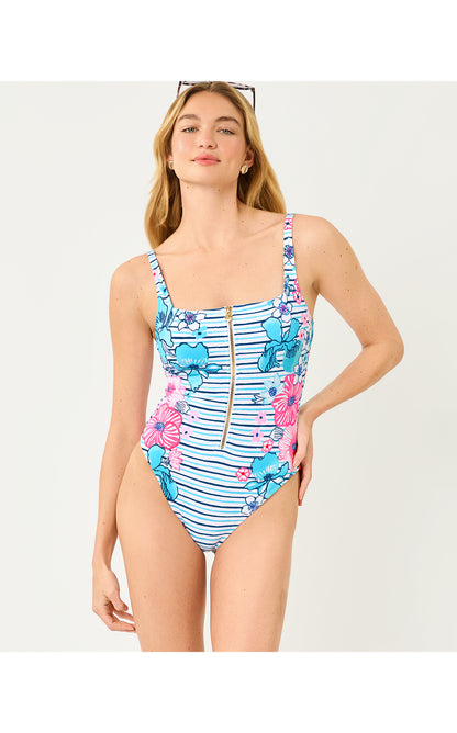 Emil One Piece - Starlight Navy Glorious Stripe Engineered One Piece