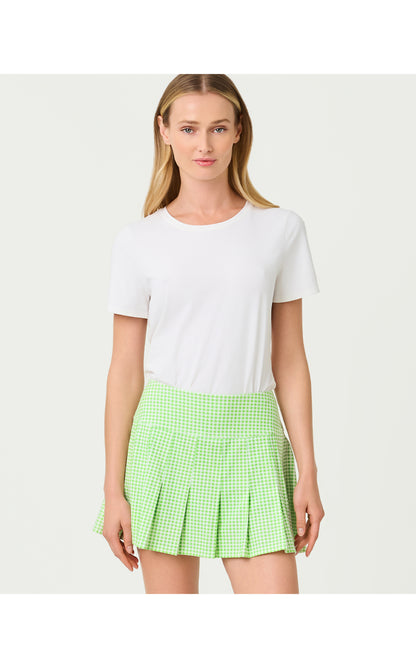 UPF50+ Annora Skort - Pistachio Macaron Lil Check It Gingham