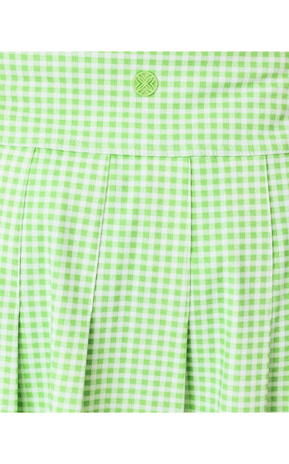 UPF50+ Annora Skort - Pistachio Macaron Lil Check It Gingham