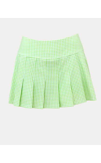 UPF50+ Annora Skort - Pistachio Macaron Lil Check It Gingham