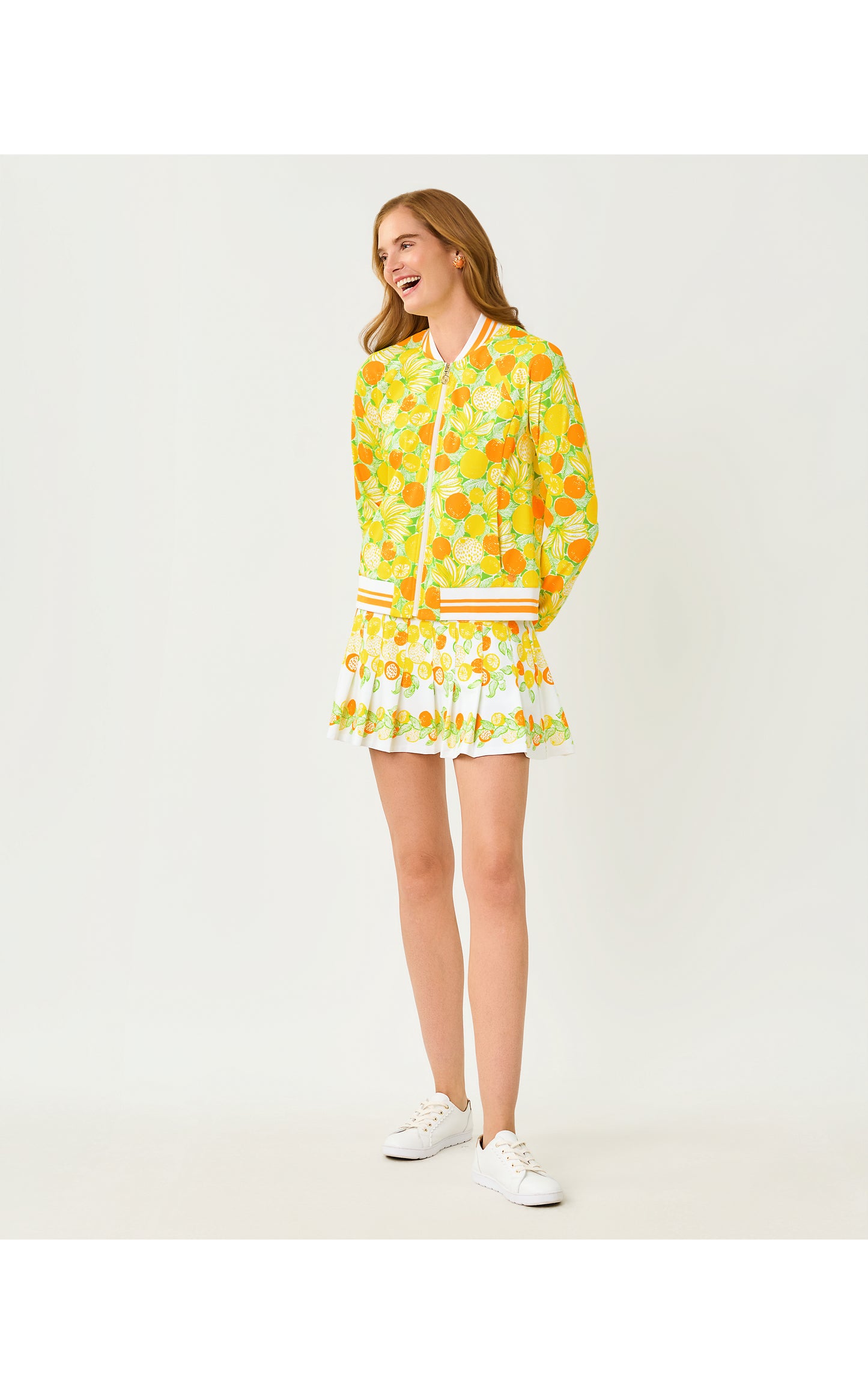 UPF50+ Annora Skort - Resort White Zesty Engineered Luxletic