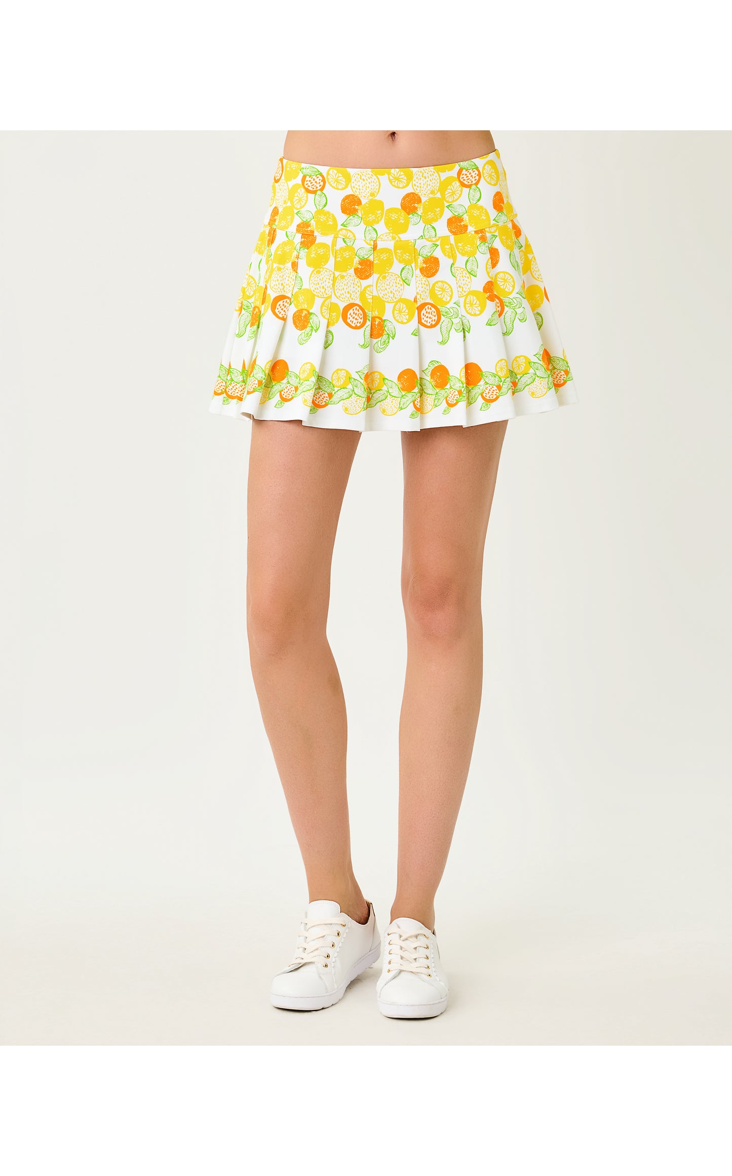 UPF50+ Annora Skort - Resort White Zesty Engineered Luxletic