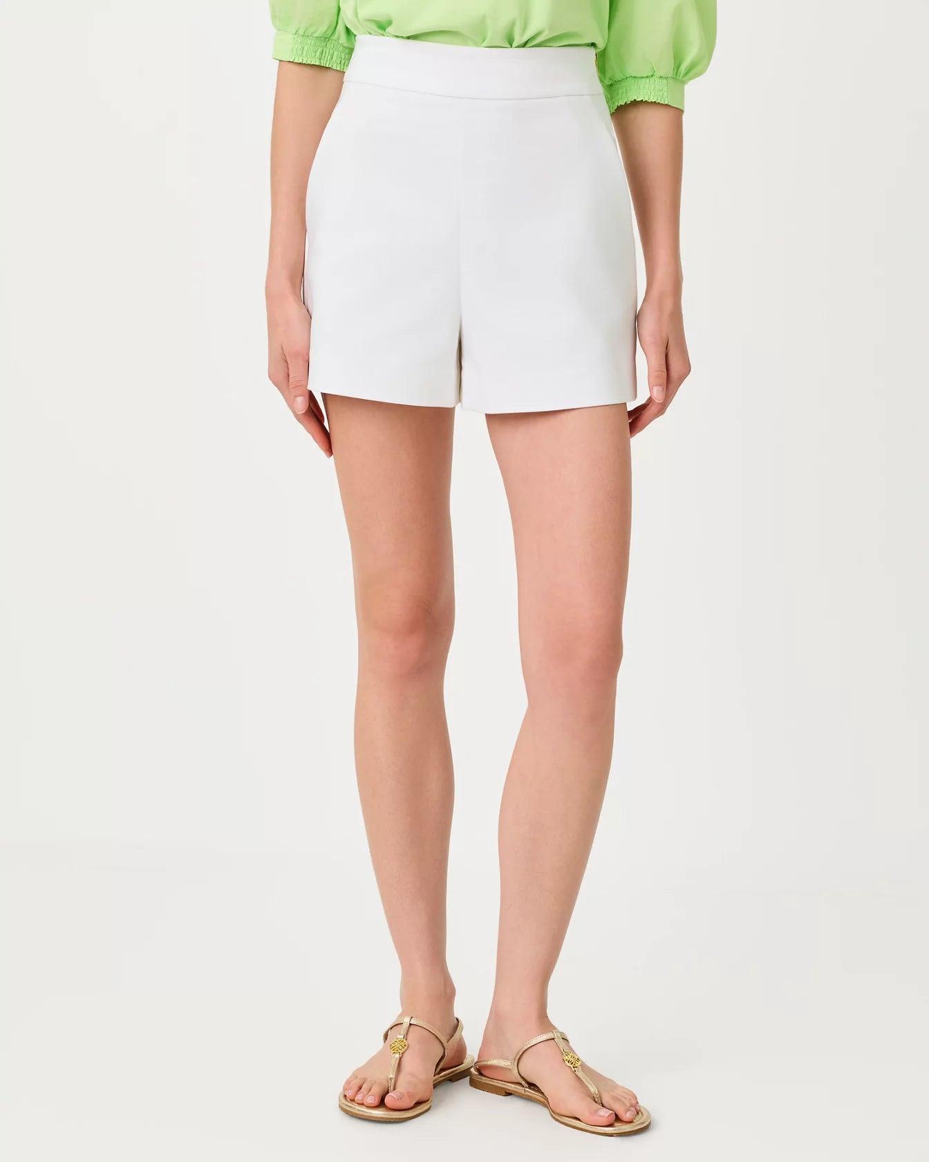 3" Sarissa Stretch Short - Resort White