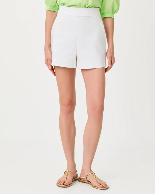 3" Sarissa Stretch Short - Resort White