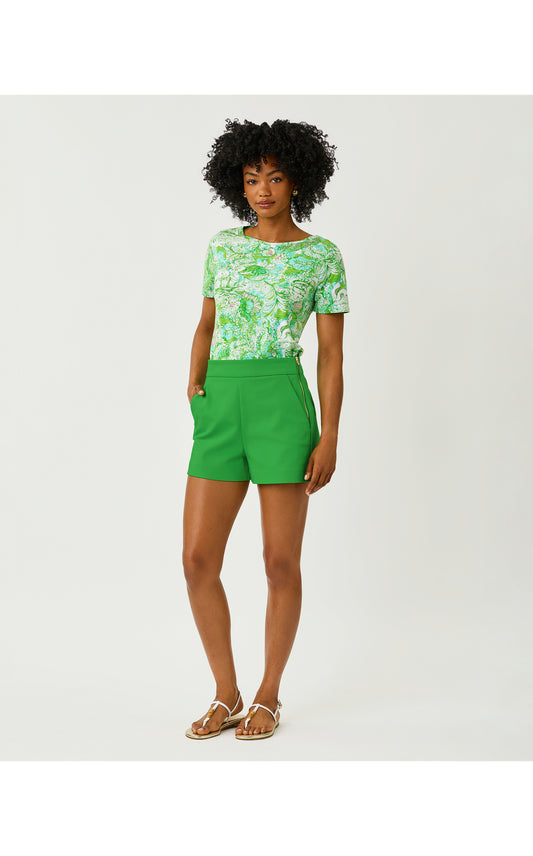 Sarissa Stretch Short - Terrace Green