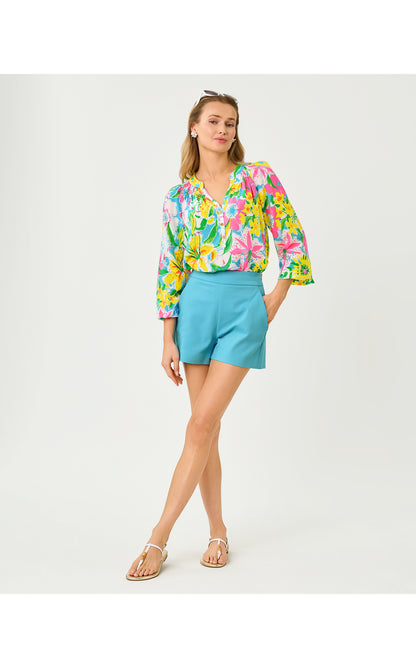 Sarissa Stretch Short - Turquoise Tide