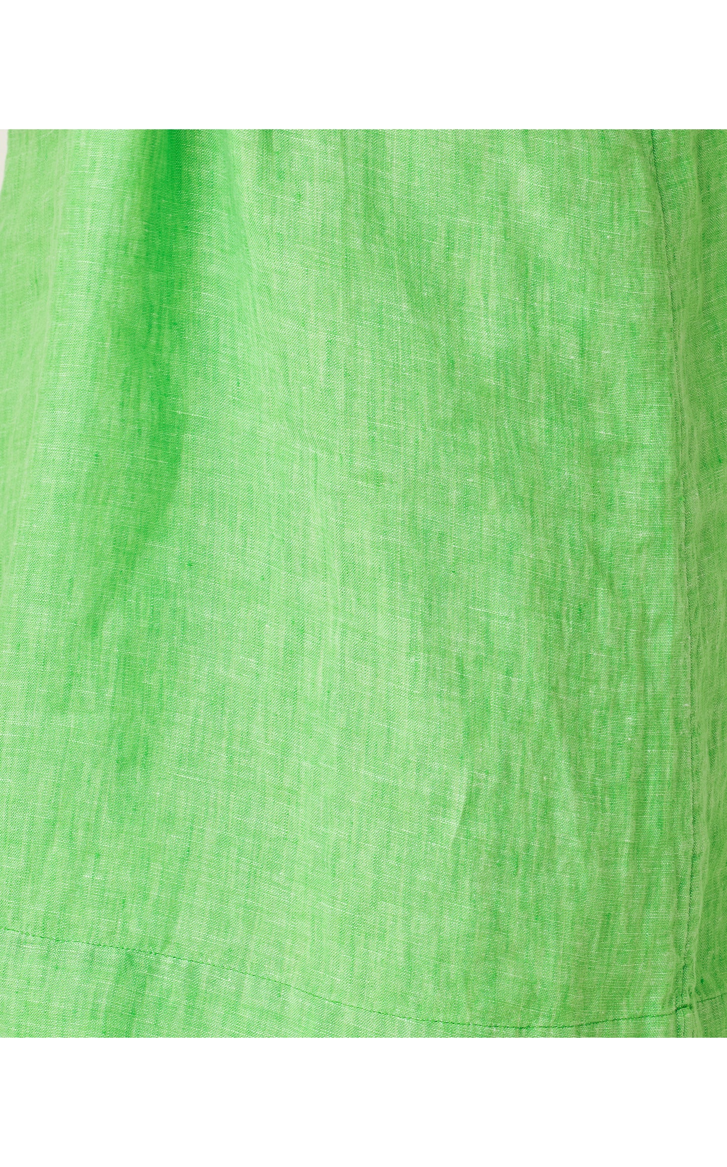 Mialeigh Elbow Sleeve Linen Dress - Putting Green X Resort White