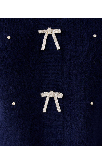 Ellorie Sweater - True Navy Paradise Rhinestones