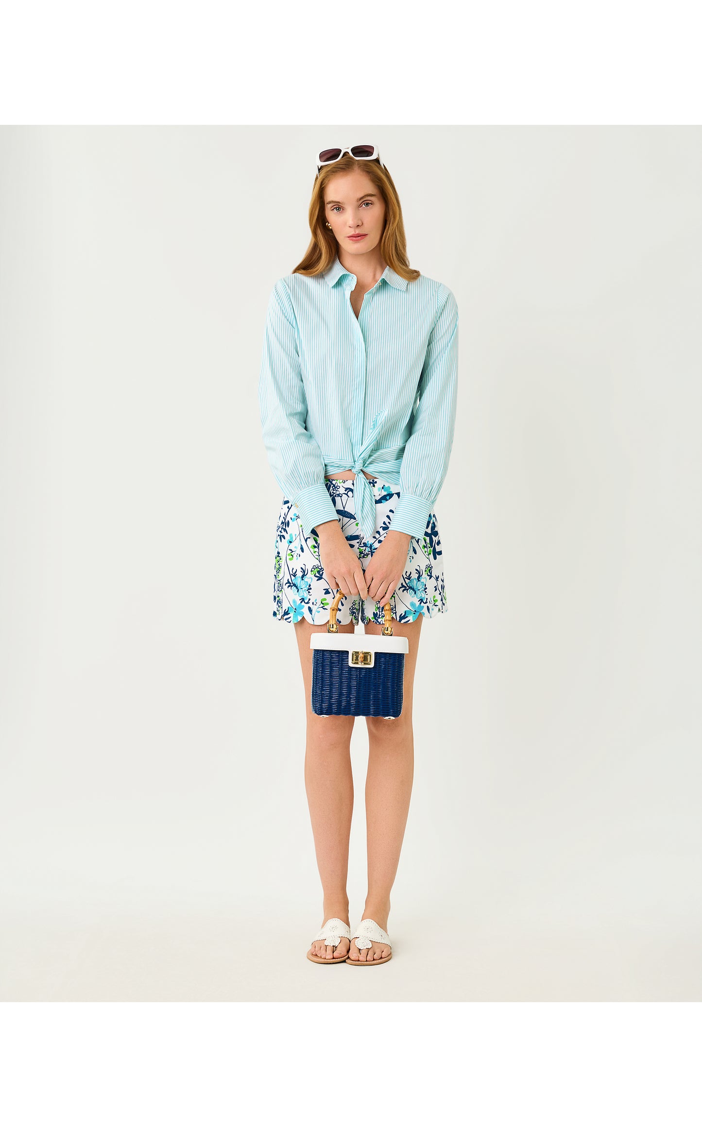 The Tie Lilly Shirt - Capri Blue Shadow Shirting Stripe