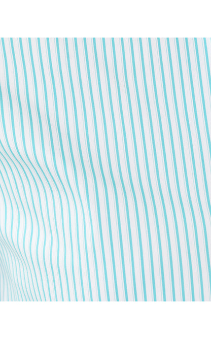 The Tie Lilly Shirt - Capri Blue Shadow Shirting Stripe