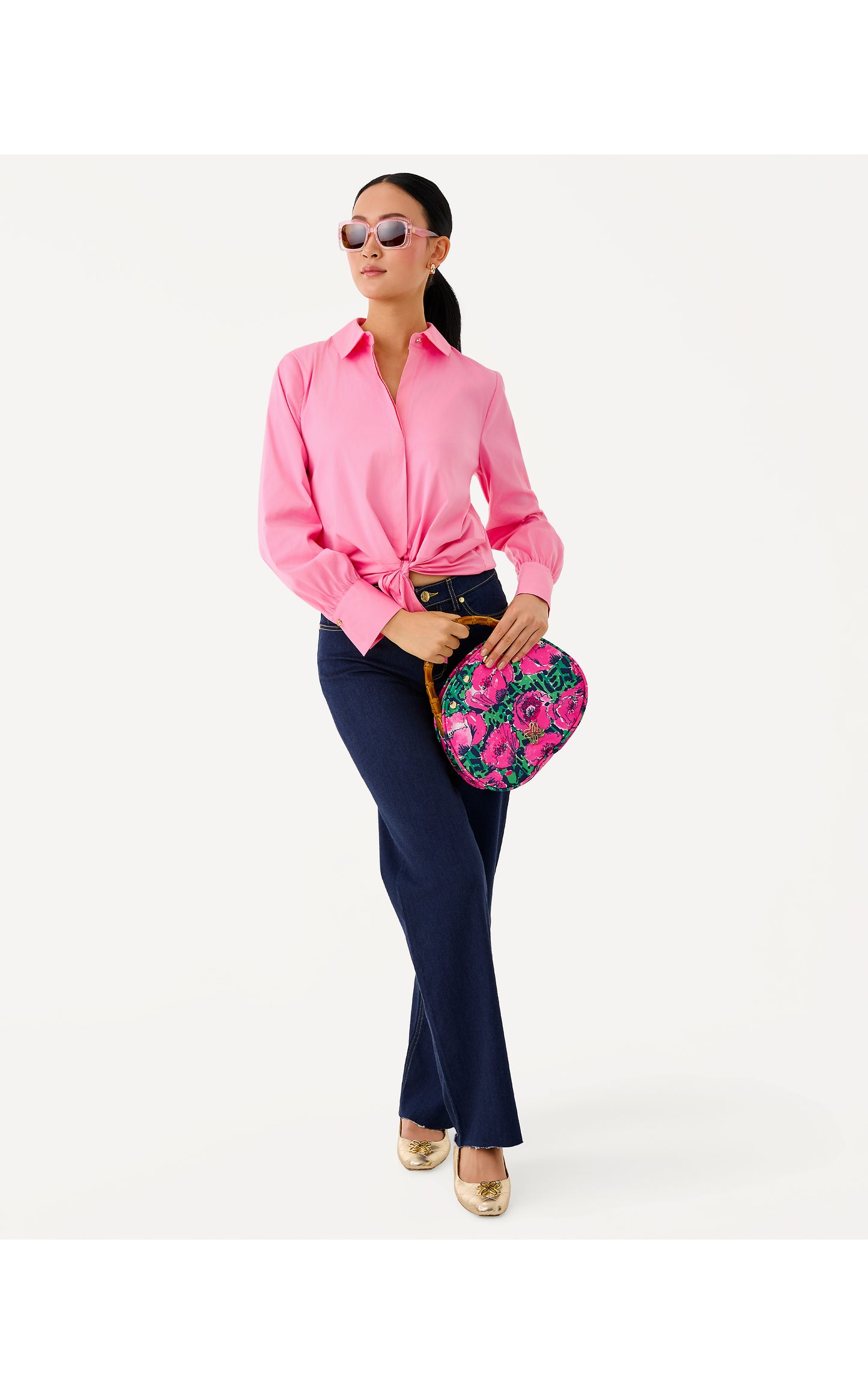 The Tie Lilly Shirt - Confetti Pink