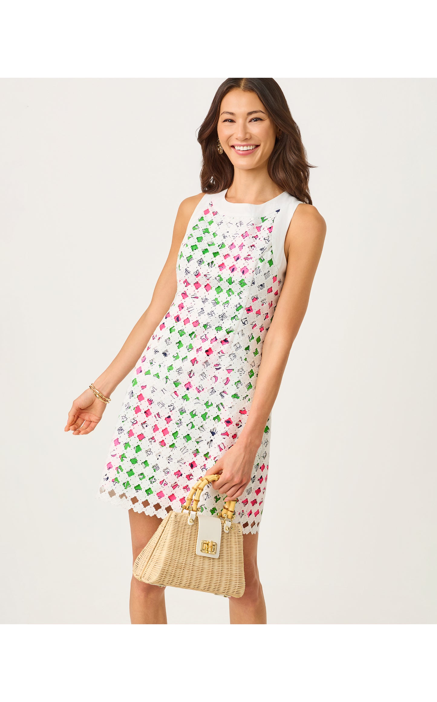 Leena Top Handle Bag - Resort White X Natural