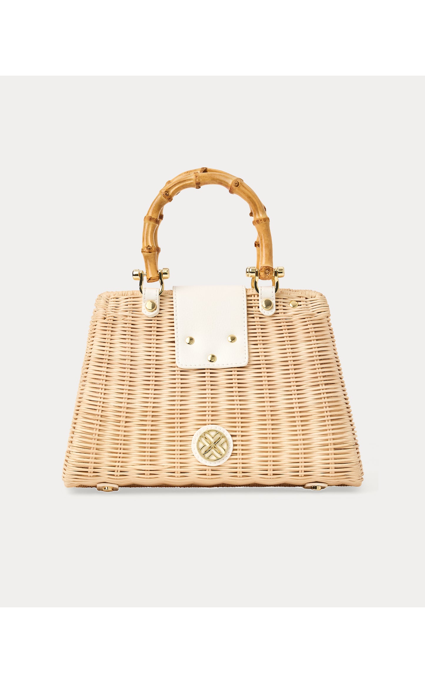 Leena Top Handle Bag - Resort White X Natural