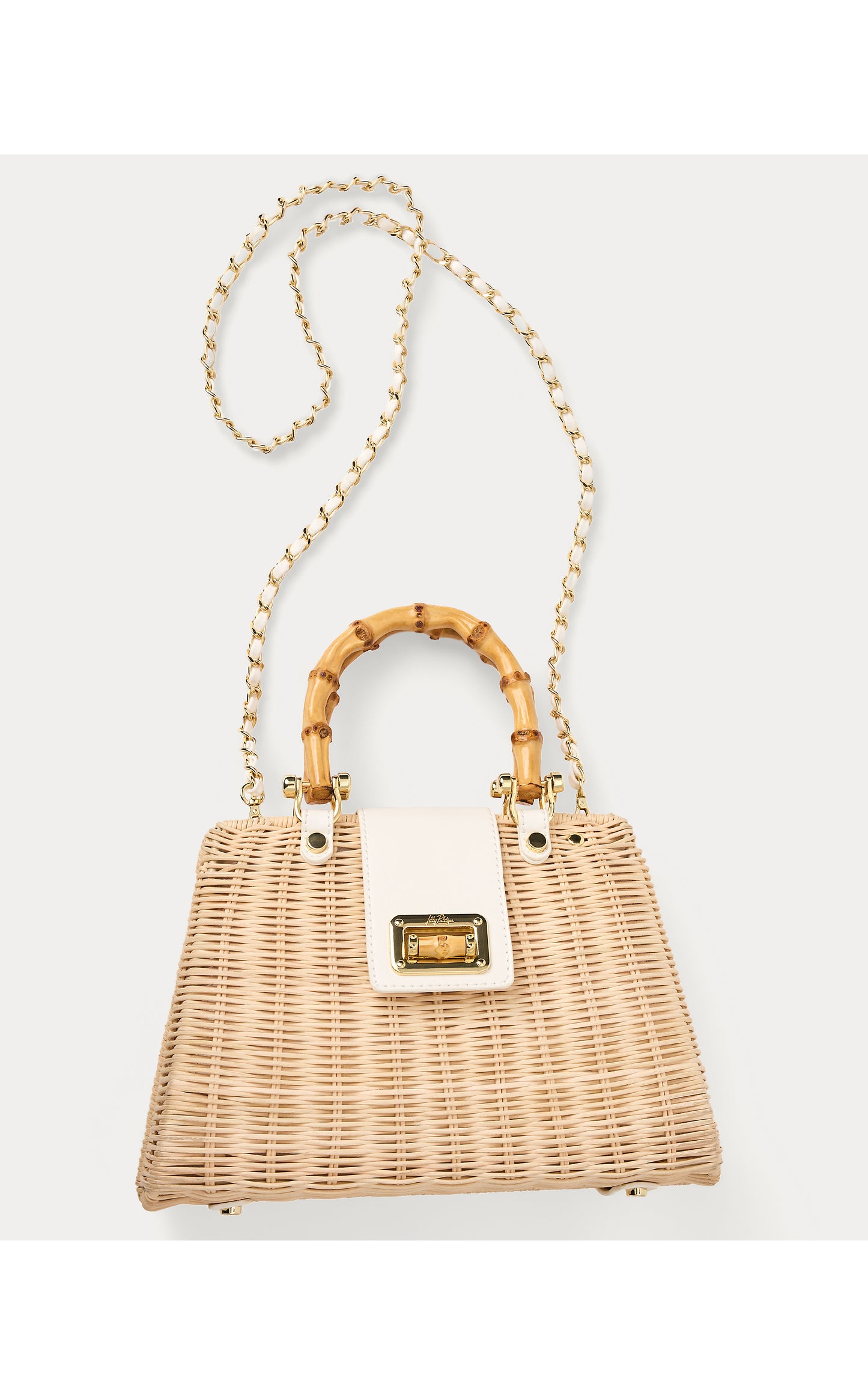 Leena Top Handle Bag - Resort White X Natural